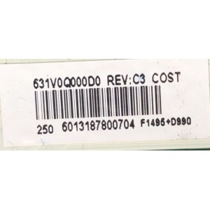 MAIN PARA SMART TV TOSHIBA / NUMERO DE PARTE 631V0Q000D0 / VTV-L55736 REV:1 / 6013187800704 / F1495+D990 / DISPLAY ST6461D12-6 VER.2.1 / MODELO 55LF621U21